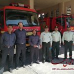دیدار فرمانده نیروی انتظامی شهرستان دهاقان از سازمان آتش نشانی و خدمات ایمنی شهرداری دهاقان