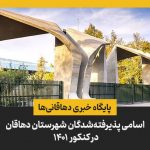 اسامی پذیرفته‌شدگان شهرستان دهاقان در کنکور 1401