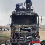 آتش‌سوزی کامیون در عطاآباد مهار شد